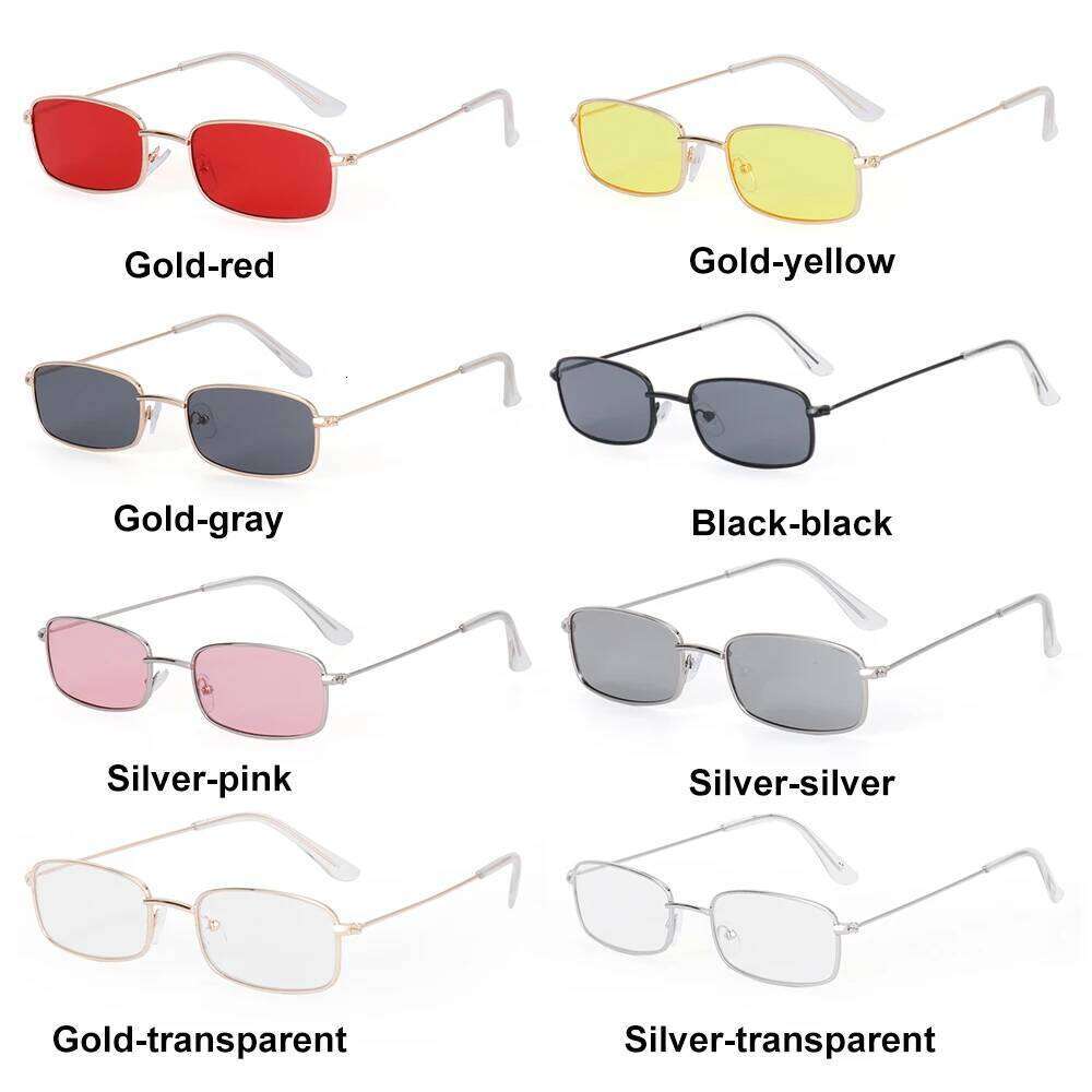 1PC Rectangular UV400 Protection Korea Small Oval Women Sunglasses Brand Shades Classic Candy Color Sun Glasses Eyewear Z260306