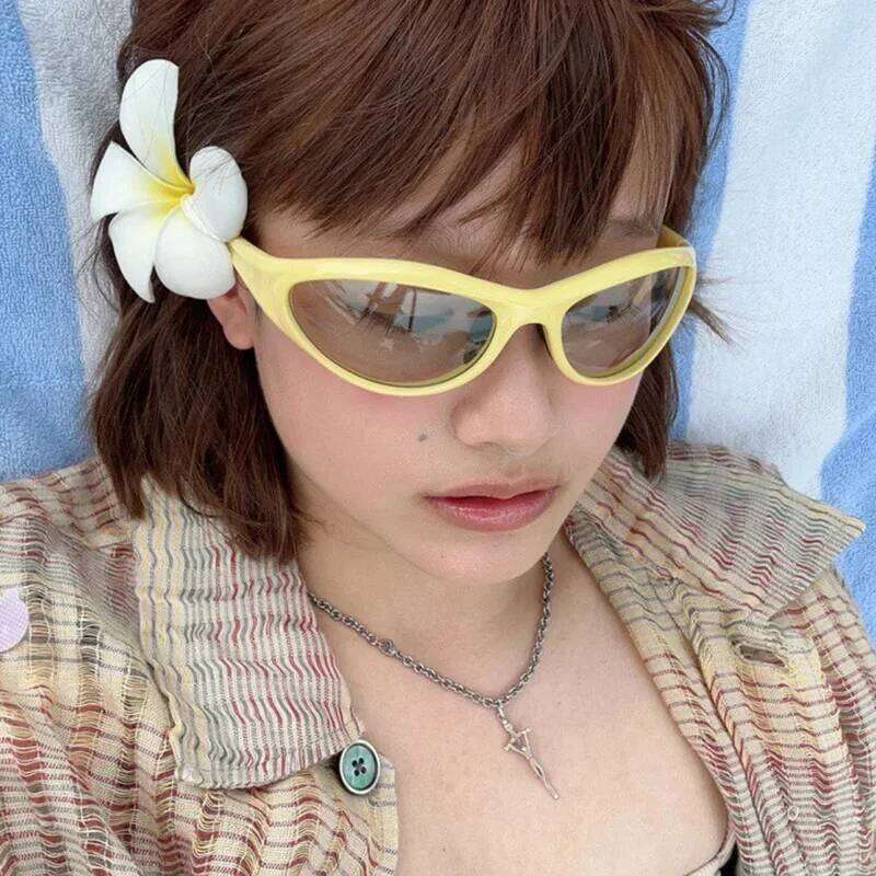 Summer Spicy Girl Outdoor Sunshade Sunglasses Fashion New Women Y2K Sun Glasses Men's Sports Cycling Eyewear UV400 Gafas De Sol Z260306