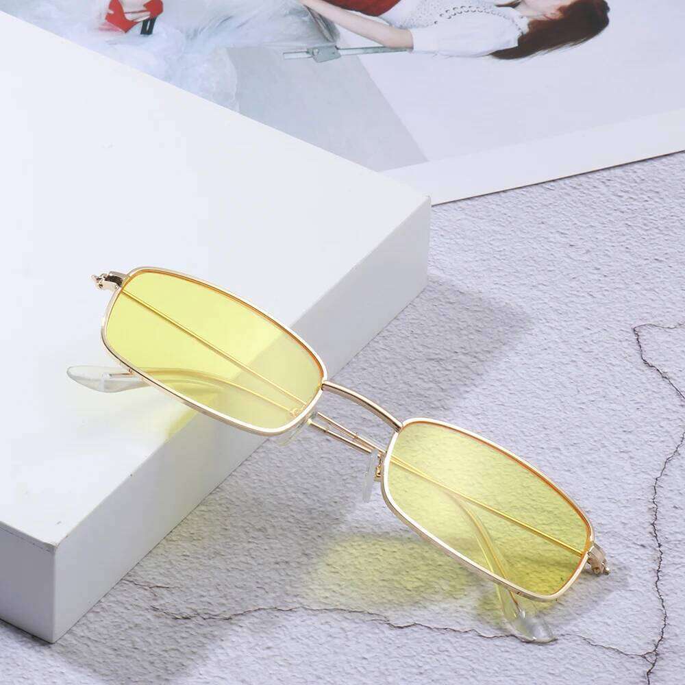 1PC Rectangular UV400 Protection Korea Small Oval Women Sunglasses Brand Shades Classic Candy Color Sun Glasses Eyewear Z260306