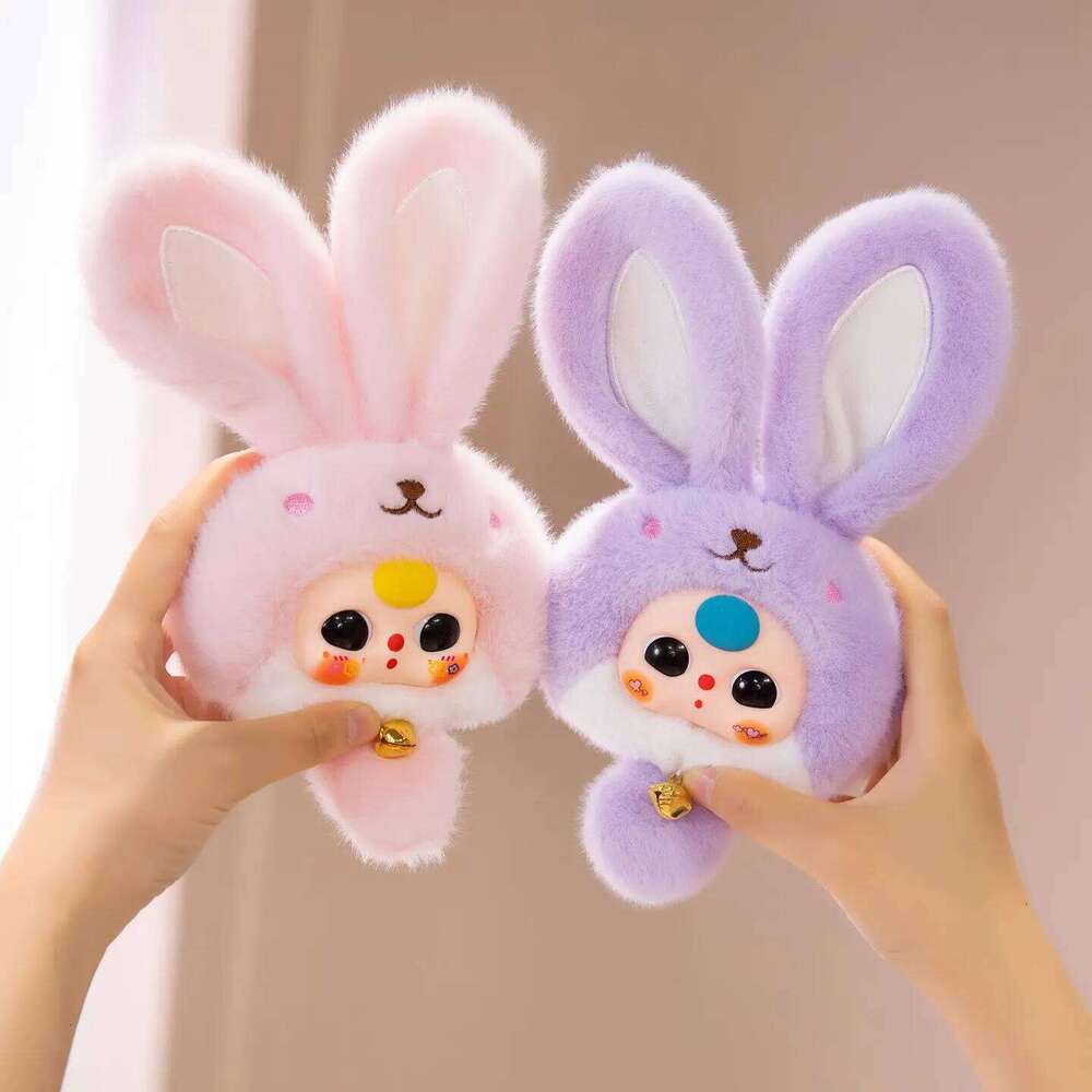 Random Kawaii Soft Lovely Doll Vinyl Face Plush Toys Rabbit Panda Kids Hang Bag Birthday Christmas Gift R260908 - view 7