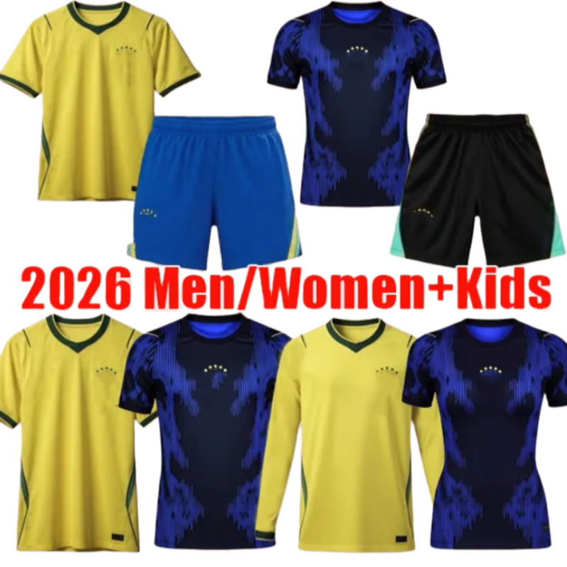 Brazil Soccer Jersey 2026 world cup brasil Football Shirt kit 26 27 NEYMAR JR G.JESUS MARQUINHOS VINI JR RAPHINHA Men Adult kids kit uniforms Camiseta player version
