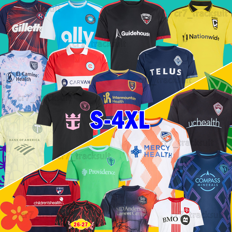 3XL 4XL 2026 New York City Soccer Jerseys Charlottes Philadelphiaes Chicago Fire RB Columbus Crew Football Shirts Colorado Rapids LA Galaxy Minnesotaes England Men