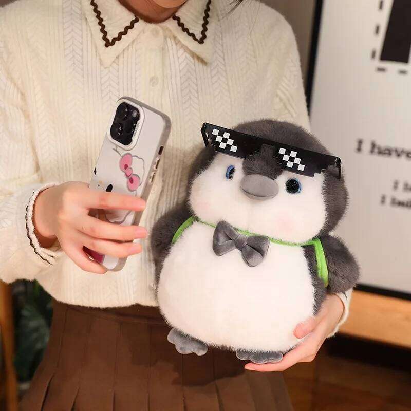 Soft Stuffed Toy Cute Penguin Couple Doll Toys Plush Animals Home Decoration for Kids Adults Birthday Gift R260908 - view 4