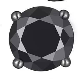 Factory Customized Wholesale Hot Selling Pure Silver S925 Moissanite Earrings Black Gold Neutral D Color VVS1 Geometric Shape