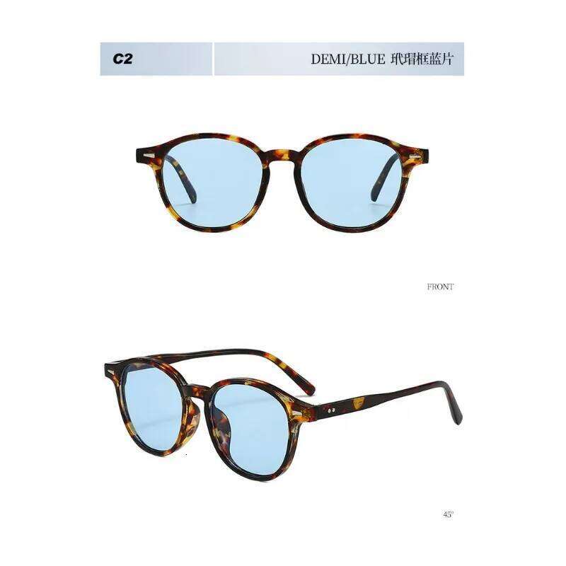 Fashion Vintage Round Sunglasses Man Women Fishing Driving Luxury Sun Glasses Anti-Glare Retro Beach Shades UV400 Eyewear Z260306