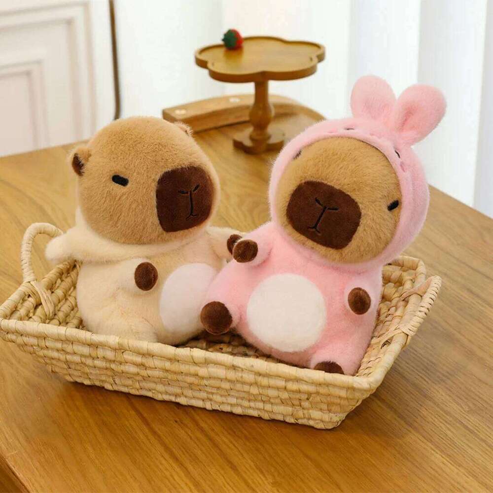 1pcs25cm transforms into capybara kapibala machine doll valentine's day gift wedding throwing plush toy R260908 - view 3