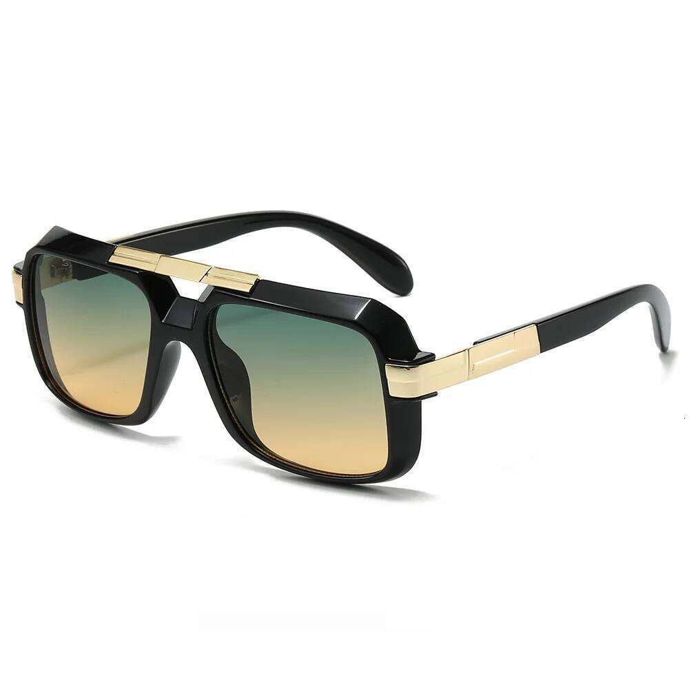 Retro Sunglasses Men Square Style Double Beam Pilot UV400 Sun Glasses Fashoin Z260306