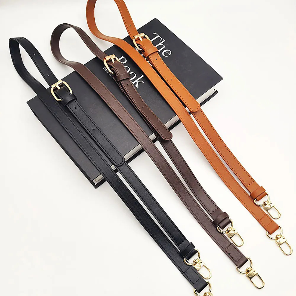 1Pcs Adjustable Replacement Strap Cross Body Bag PU Leather Shoulder Strap For Small Bags Pochette Black Strap Width 18cm260228