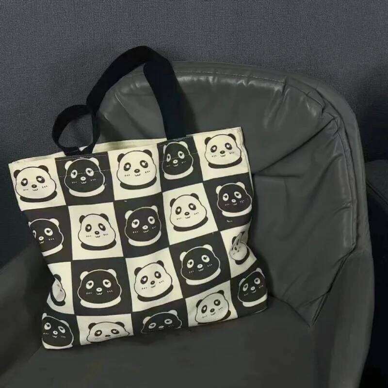 Korean Version of The Female College Students Cute Class Shoulder Bag Large Capacity Tote Graffiti Canvas Backpack XJ260306