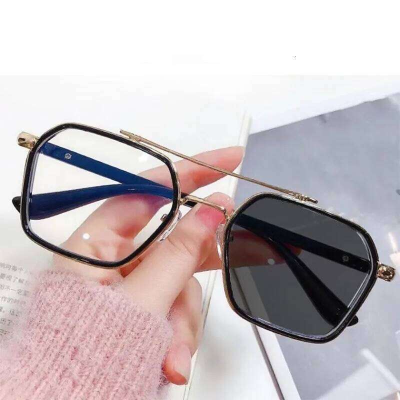 New Men Square Small Frame Men's Color Changing Fashion Sunglasses Outdoor Driving Eyewear UV400 Oculos De Sol Z260306