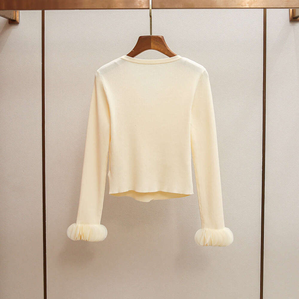 2026 Designer High end Women's Spring New Product Series Soft A12 Cardigan Top Mesh Embroidered Skirt Knitted Set