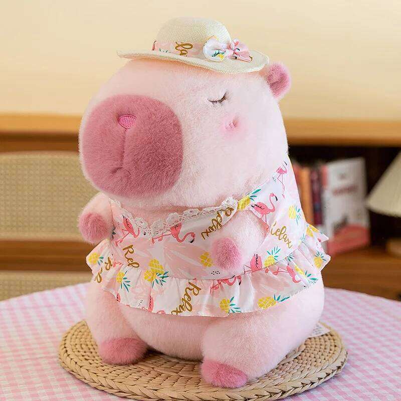 Capybara Plush Cute Capibara Anime Fluffty Toy Kawaii Plushie Happy Birthday Doll Gift for Girl Friend Soft Stuffed Animals R260908 - view 6