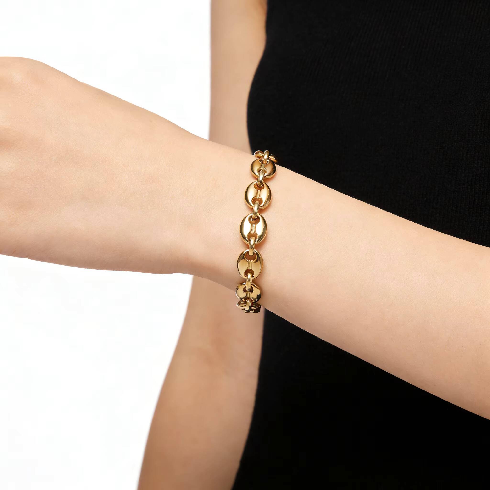 Classic Stainless Steel Chain Link Unisex Bracelet