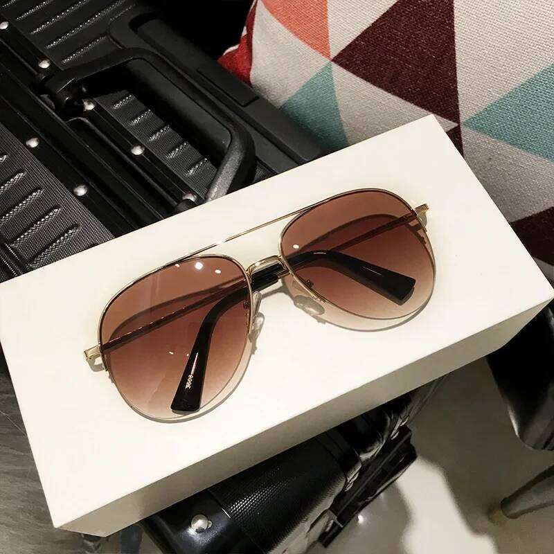 Sunglasses Men's Driving Pilot Sun Glasses Oval Women UV400 Outdoor Fishing Eyewear Classic Aviation Travel Eyeglasses Z260306