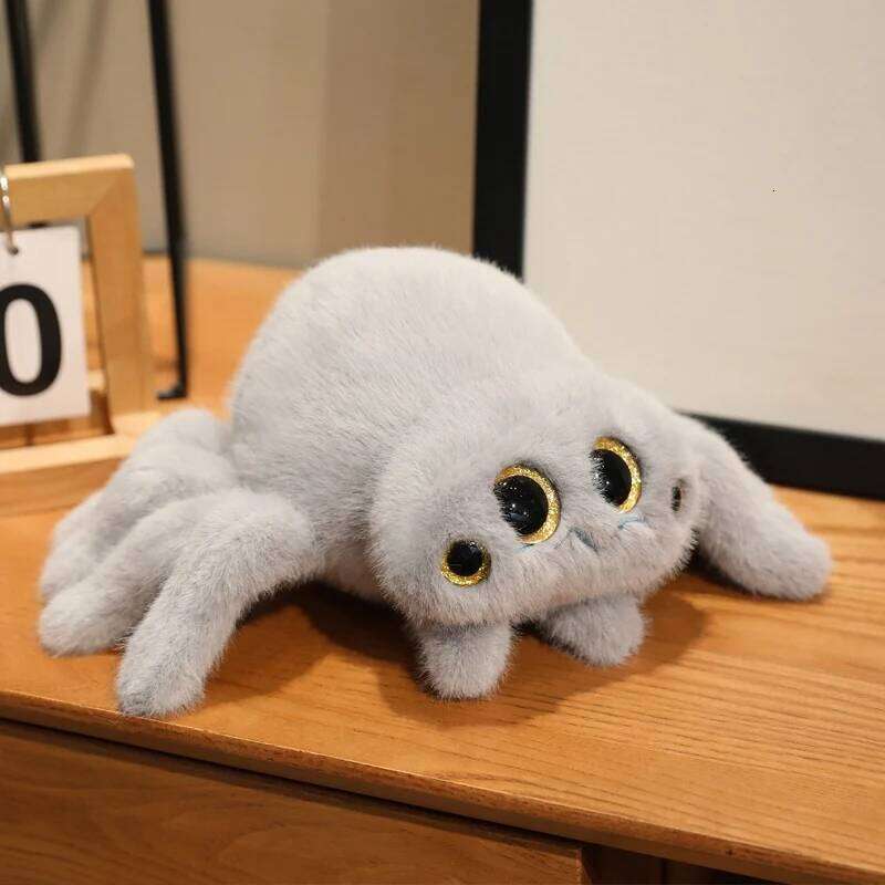 Kawaii Realistic Colorful Doll Poison Spider Plush Toys Children's Lovely Mischief Dolls for Kids Birthday Xmas Gifts W260306