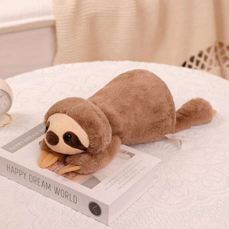 Cute Raccoon Crocodile Sloth Fox Animals Soft Plush Toys Sleeping Pillow Cartoon Stuffed Cushion R260908 - view 4