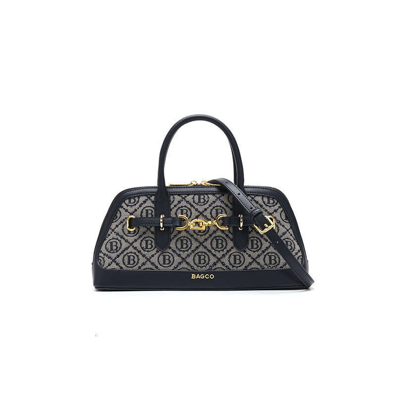 Luxury Monogram Boston Bag - Classic Top Handle Satchel with Removable Strap for Women SENYY