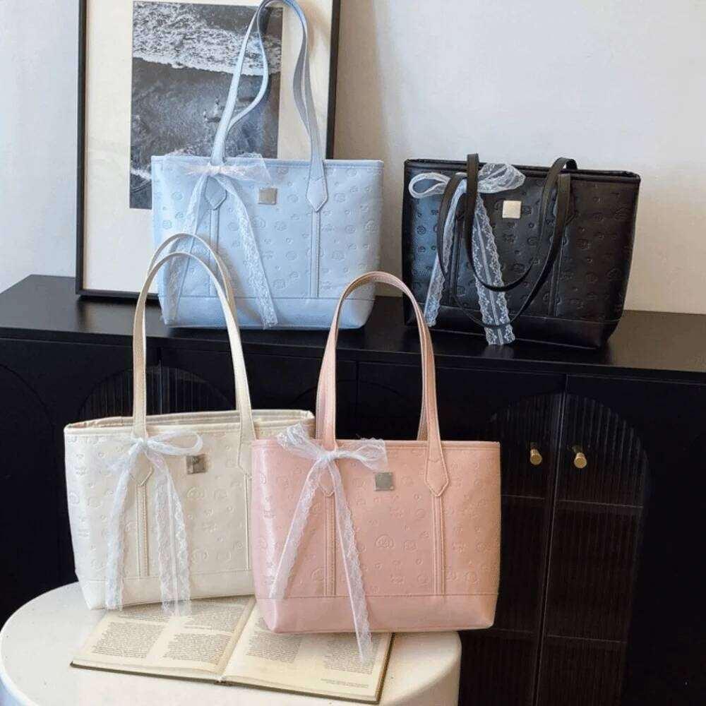 Womens ToteBag Large Capac Casual PU Leather Shoulder Solid Versatile Handbag Durable Office Bag Spacious Leisure Purse XJ260306