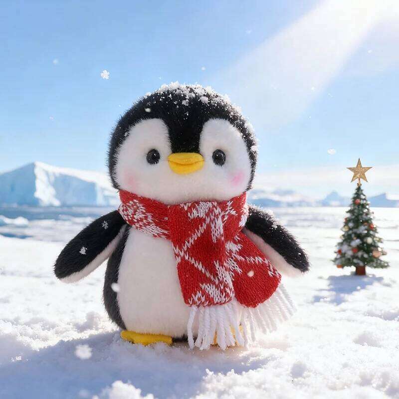 20/25/30cm Kawaii With Scarf Soft Plush Toys Lovely Christmas Penguin Stuffed Dolls Homedecor Car Cute Plushie Toy R260908 - view 6