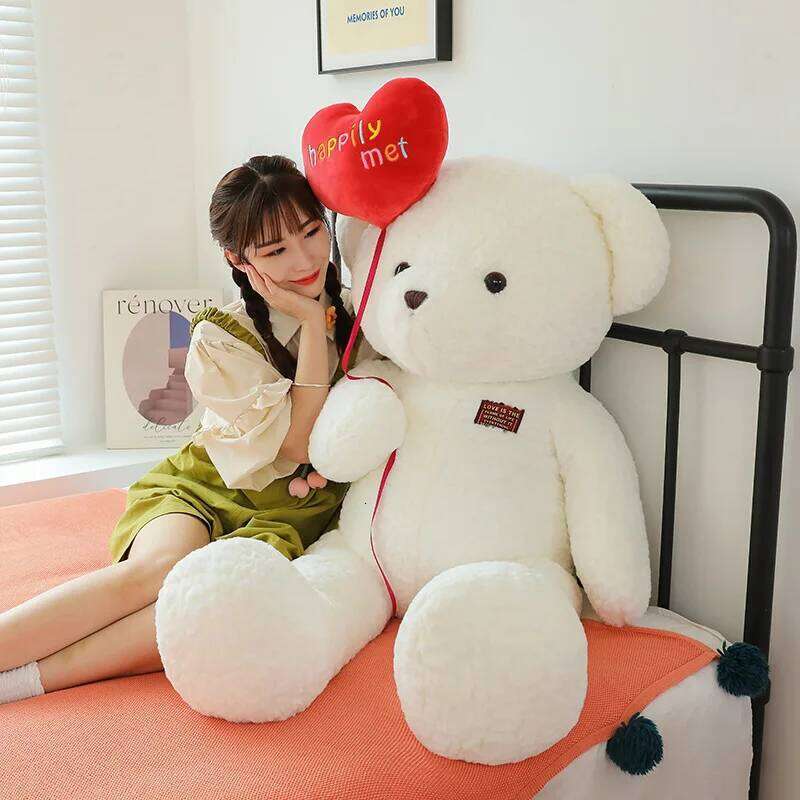 1pc 37cm/14.56in Love confession plush toy Valentine's Day gift engagement bear pillow souvenir romantic home R260908 - view 4