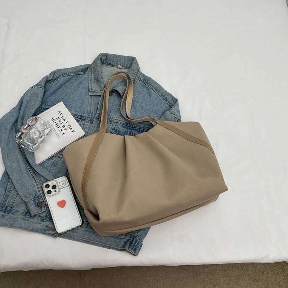 Women Shopping Handheld Large Capacity Canvas Casual Handbag Contrast Color Beach Tote Daily Bag for Female XJ260306