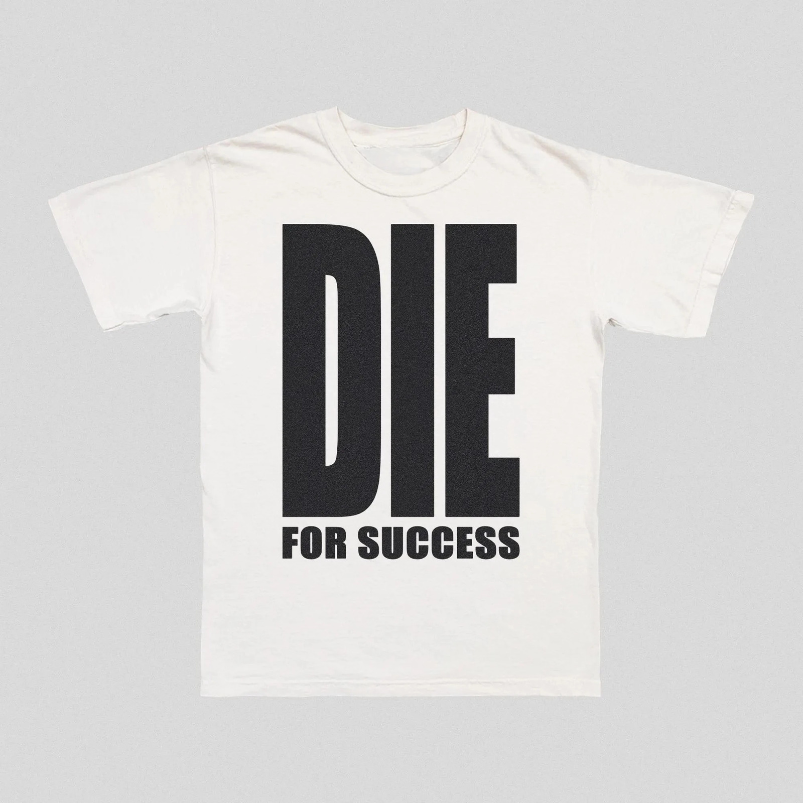 Y2K Harajuku Die for Success T-Shirt for Men Hip Hop Streetwear O-Neck Short Sleeve T-shirt Rock Goth Vintage Casual Tops 260305