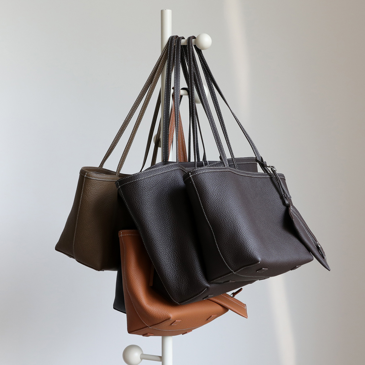 OC469M75 Women's Bags New NF Fashion Genuine Leather Customization Coated Canvas Letter Plaid Casual Tote Business Shopping Bags
