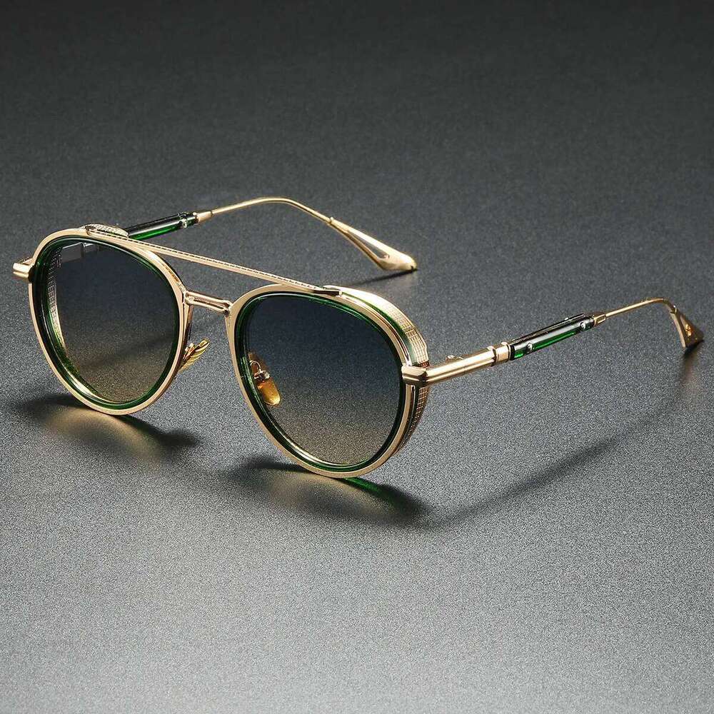Exquisite Sunglasses Men 2025 New Brand Round Pilot Punk Sun Man Unisex Luxury Glasses Lentes De Sol Hombre Z260306