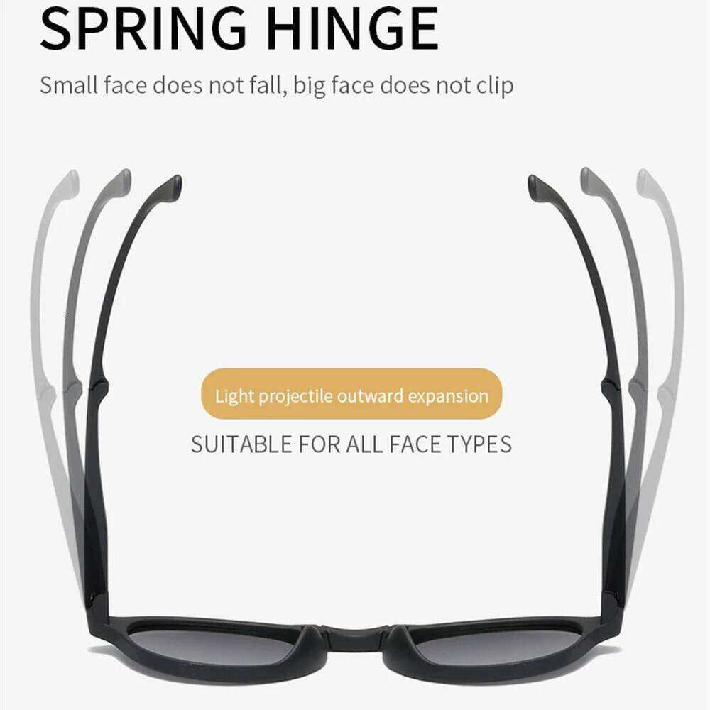 VIVIBEE Women Square Folding Sunglasses 2025 Trending Product Black UV400 Spring Hinge Eyewear Men Retro Mirror Red Sun Glasses Z260306