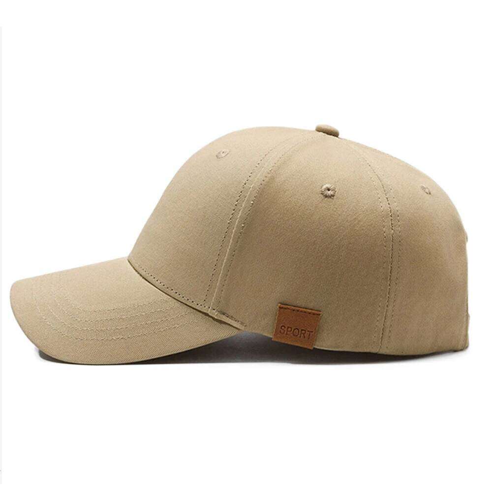 FS Oversized Baseball Cap For Men Cotton Plain Unisex Dad Hat Women Khaki Breathable Outdoor Sports Golf Caps Bone Masculino Y260304
