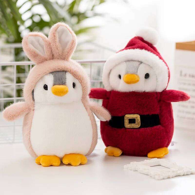 20cm Kawaii Christmas Penguin Transform Animal Unicorn Dinosaur Plush Toy Home Decor Gift For Boys And Girls R260908 - view 3