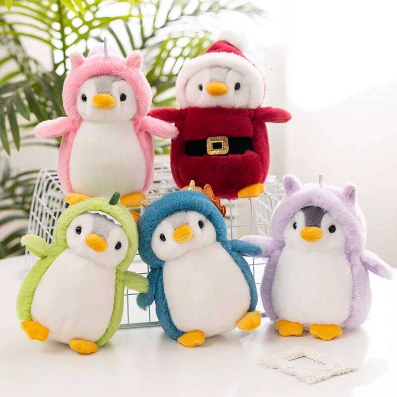 20cm Kawaii Christmas Penguin Transform Animal Unicorn Dinosaur Plush Toy Home Decor Gift For Boys And Girls R260908 - view 6