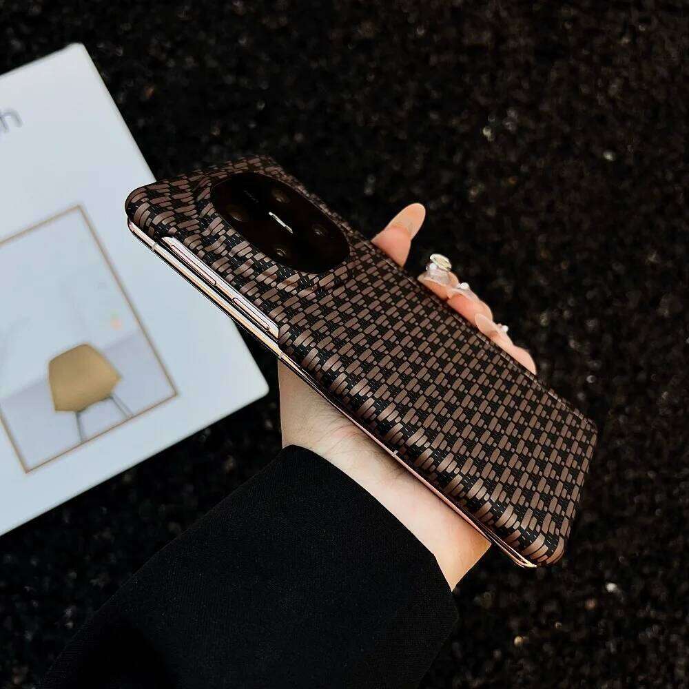 High Quality Carbon Fiber Kevra Phone Case Honor Magic V5 V3 VS3 Ultra Thin For Wireless Charge Hinged Protect Cover H260305
