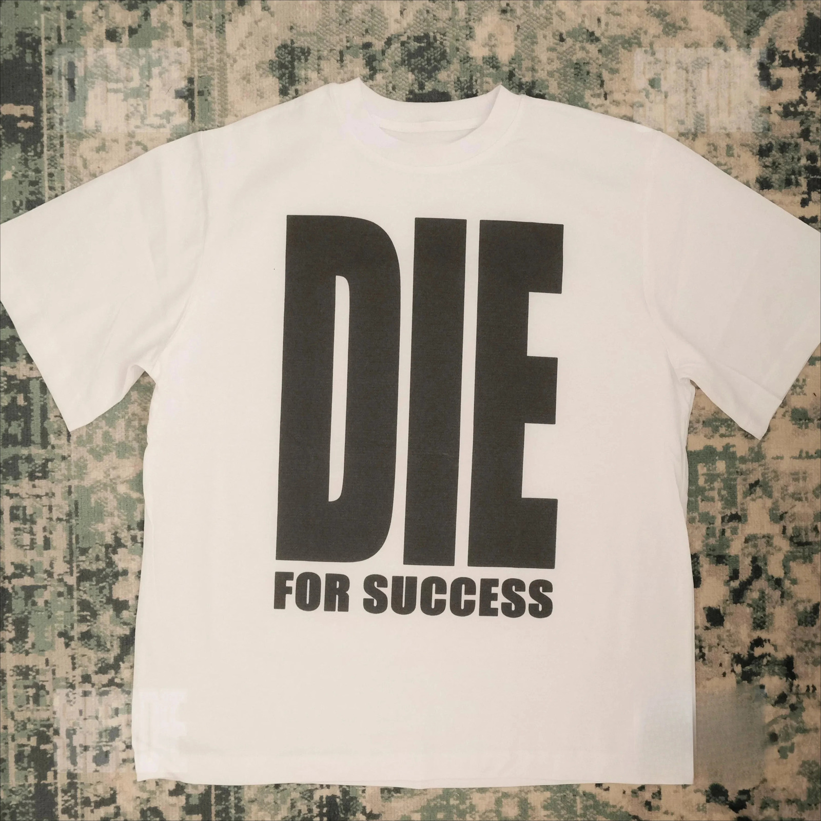 Y2K Harajuku Die for Success T-Shirt for Men Hip Hop Streetwear O-Neck Short Sleeve T-shirt Rock Goth Vintage Casual Tops 260305