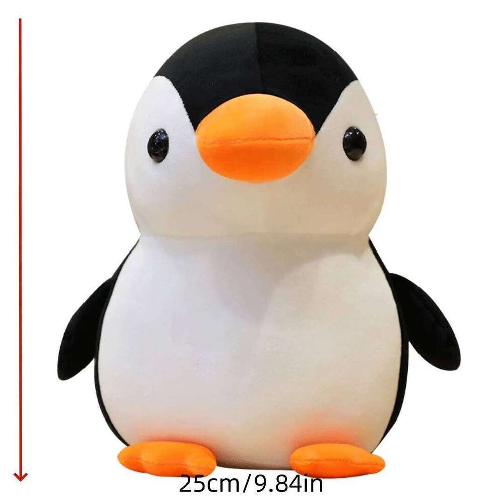 1pc 25cm/9.84in Cute cute penguin plush toy pillow children sleeping rag doll holiday gift girl R260908 - view 6