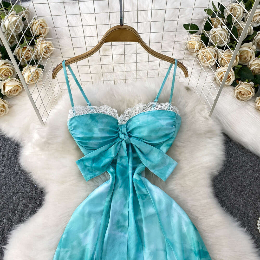 2026 Spring and Summer Designer Gorgeous and Sexy Lace Lace Dress with Lace Waist Like a Fairy