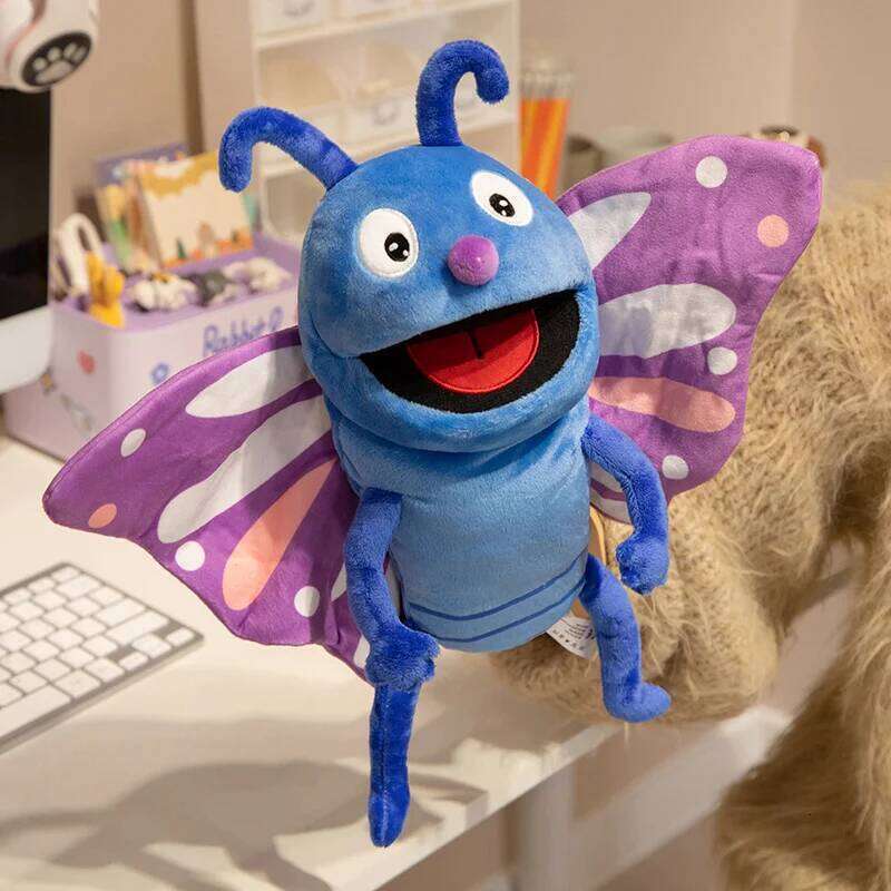 30cm Kid Plush Insects Animal Caterpillar Ladybug Hand Puppets Doll Family Storytelling Role-playing Finger Toy R260908 - view 7