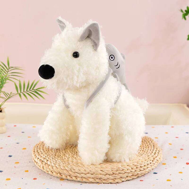 Puppy plush toy back shark West Highlands kids gift ragdoll machine redemption doll pillow R260908 - view 5