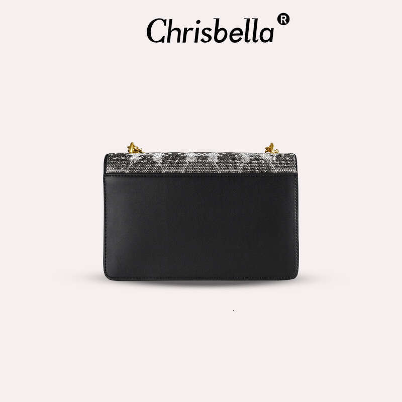 Luxury Monogram Horsebit Chain Crossbody Bag - Elegant Jacquard Flap Shoulder Bag for Women SENYY