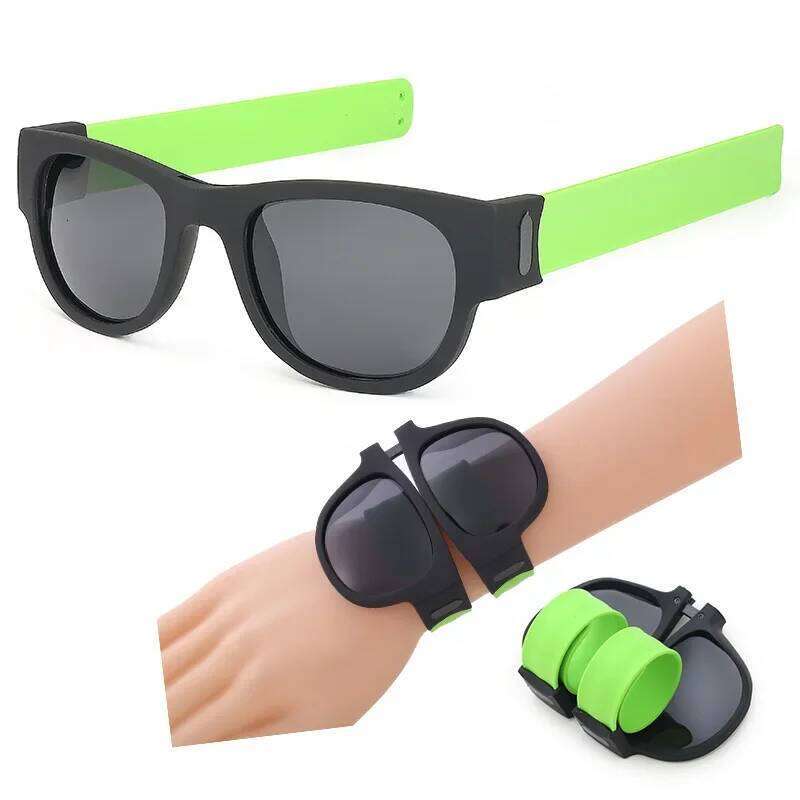 New Sailicone Ring Bracelet Patter Rings Sunglasses Cycling Travel Convenient To Carry Personality Foldable Polarizer UV 400 Z260306