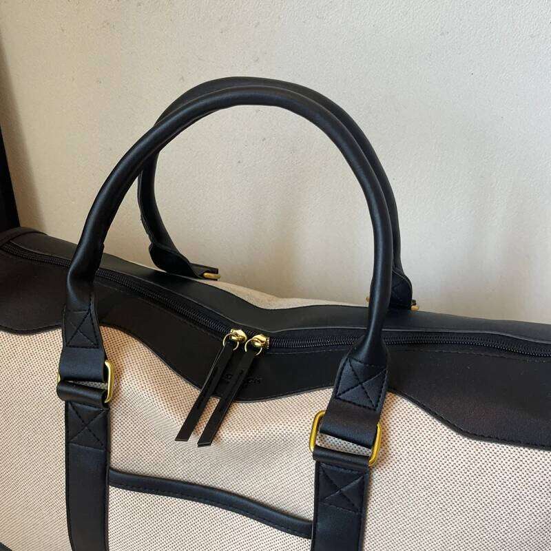 Oversized Travelling Handbags For Women Cotton Fabric Large Capacity Airplane Luggage Bag Simple Fashion Shoulder Crossbody Bags XJ260306