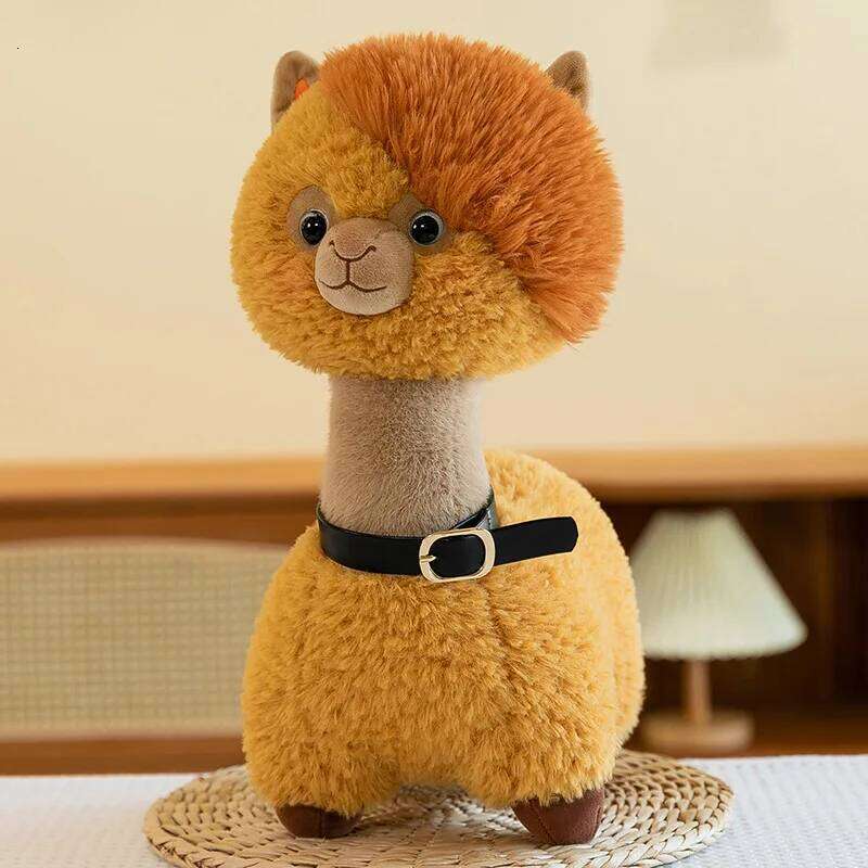 1pc 37cm/14.56in Cool carrot tail alpaca plush toy creative home ornament couple doll birthday gift R260908 - view 4