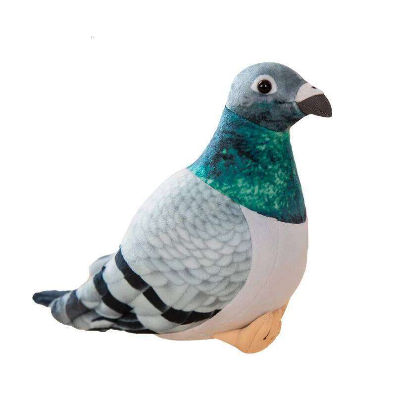 Kawaii Simulated Gray Pigeon Toy Cute Soft Stuffed Animals Plush Dove Bird Doll Birthday Halloween Gift Bing Bong for Kids R260908 - view 3