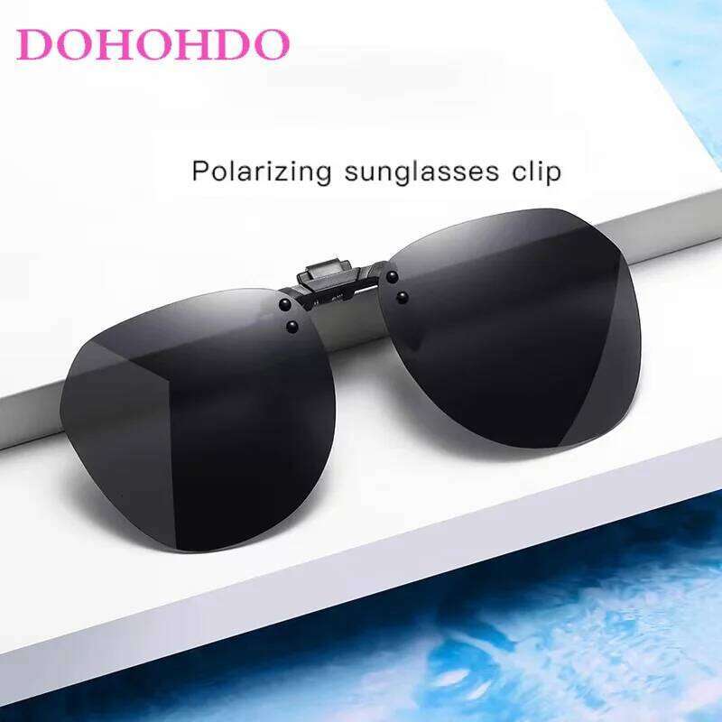 DOHOHDO New Men Women On Sunglasses Polarizing UV400 Protention Vintage Clip Polarized Glasses Night Vision Driving Goggles Z260306