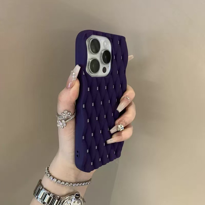 Summer cooling textured pattern suitable for iPhone 17 Pro Max matte phone case, Apple 16 full-cover silicone soft case