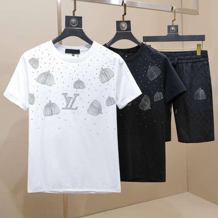 Short-Sleeve T-Shirt Round Neck Fashionable Designer Men's Clothing Summer New Half-Sleeve Tee Direct From Manufacturer Luanyun
