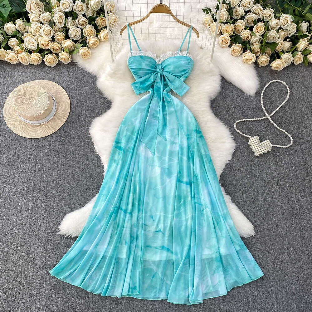 2026 Spring and Summer Designer Gorgeous and Sexy Lace Lace Dress with Lace Waist Like a Fairy