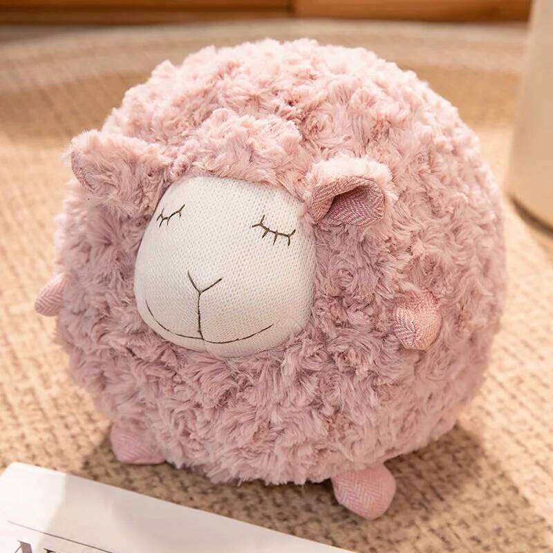 28cm Lovely Plush Toys Stuffed Animal Round Ball Sheep Fluffy Lamb Plushie Doll Soft Pillow Kid Birthday Xmas Gifts R260908 - view 4