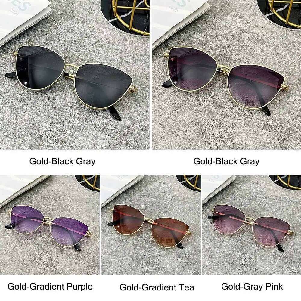 Trendy Square Frame Cat Eye Sunglasses Ocean Lenses UV400 Protection Sun Glasses Beach Travel Streetwear Eyewear for Women Z260306