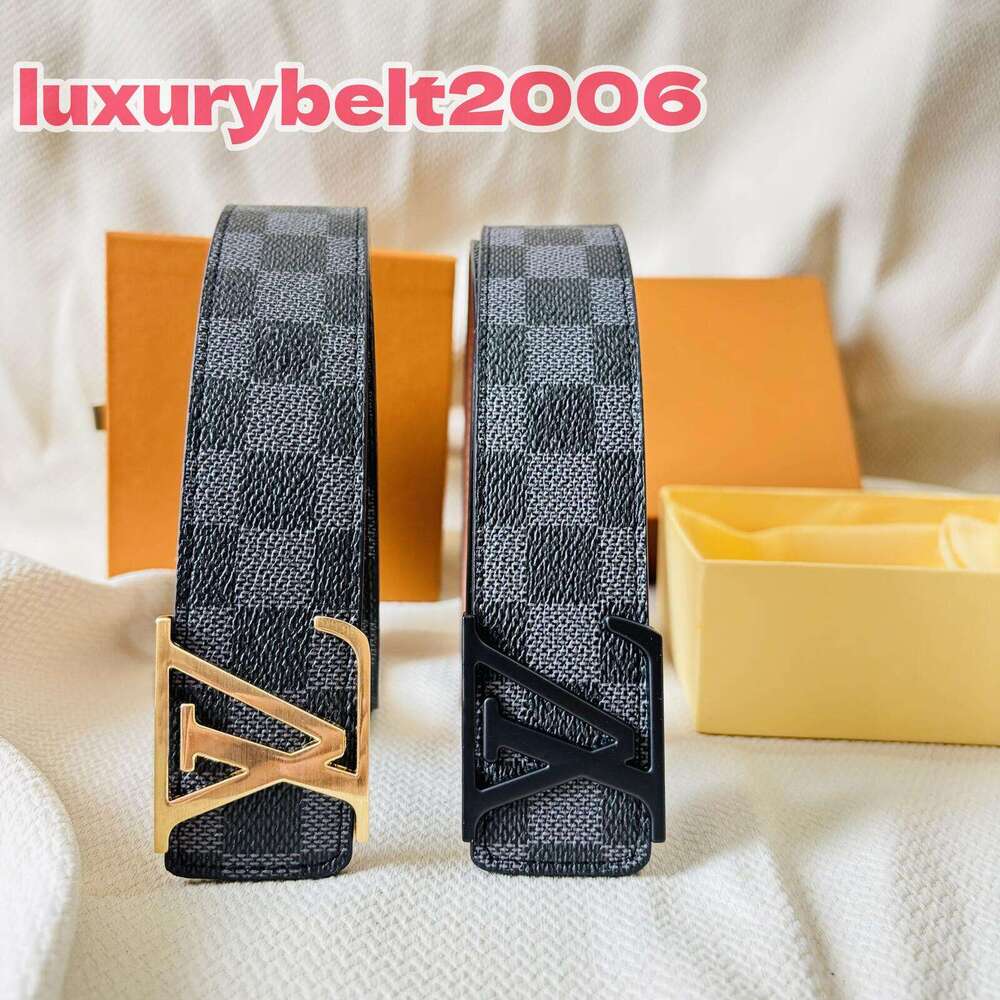 Designer classic pattern leather belt with metal letter buckle head, luxurious and fashionable suitable for various occasions comes source manufacturer